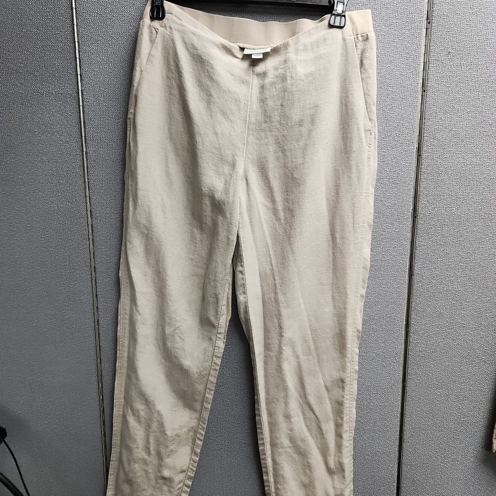 J. Jill Cream Straight Leg Pants